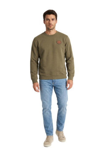 Sweat timberland leather patch lb crew aie1 sea turtle