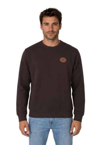 Sweat timberland leather patch lb crew c351 mole