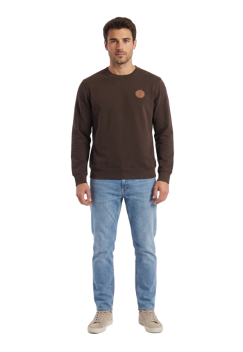 Sweat timberland leather patch lb crew c351 mole