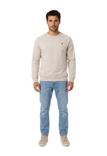 Sweat timberland exeter river lb crew 5461 lght oatml hthr