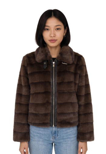 Blousons et vestes morgan 261-gfolka marron glace
