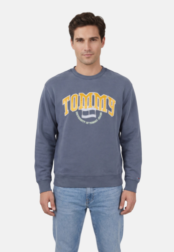 Sweat tommy jeans rlx varsity cres c1g dark blue