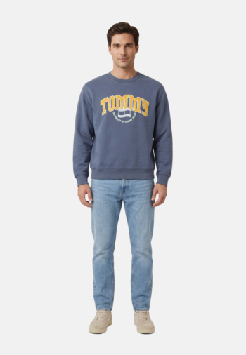Sweat tommy jeans rlx varsity cres c1g dark blue