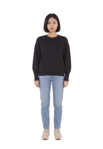 Sweat guess jeans evelyn triangle jblk