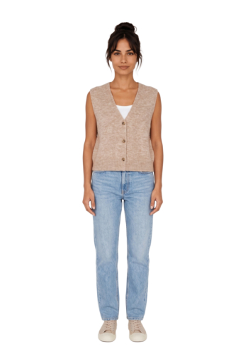 Gilets cardigans grace & mila nars beige