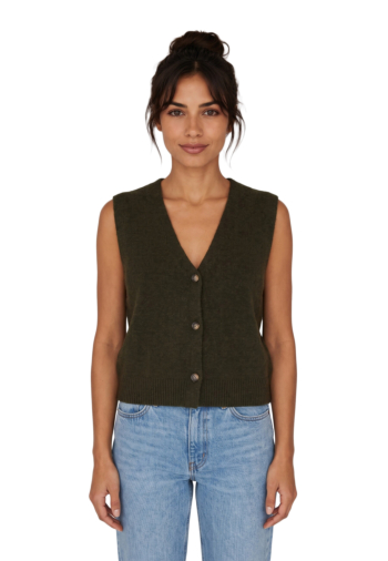 Gilets cardigans grace & mila nars kaki