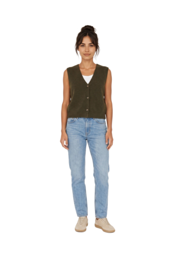 Gilets cardigans grace & mila nars kaki