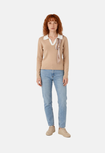Polos manches longues morgan 262-mcil beige