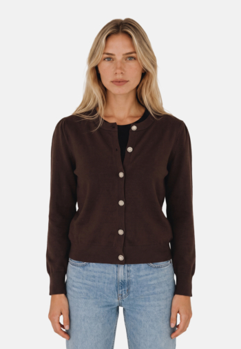 Gilets cardigans morgan 262-mknot choco