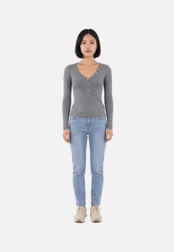 Tee shirt manches longues guess jeans bridgette chd