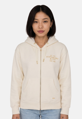 Sweat superdry luxe fur lined 8ml desert bone off white