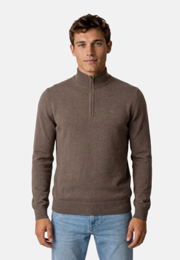 Pull hiver superdry m6110783a m7o biscuit brown marl
