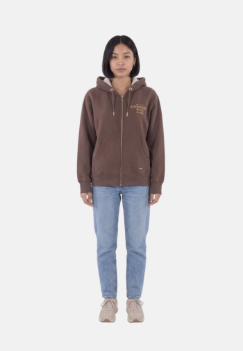 Sweat superdry luxe fur lined 8tp chestnut brown