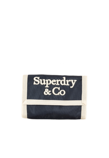 Portefeuille superdry outdoor wallet qng eclipse navy/off white