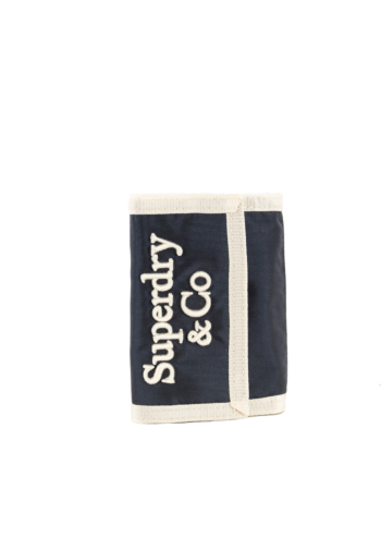 Portefeuille superdry outdoor wallet qng eclipse navy/off white