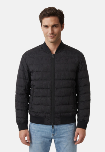 Blousons et vestes armani exchange xm003310 fc340 black allover logo s