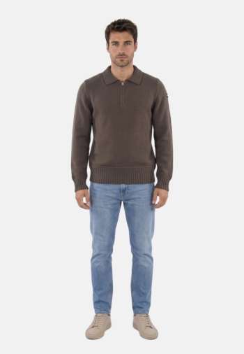 Pull hiver schott pldillon2 dark kaki