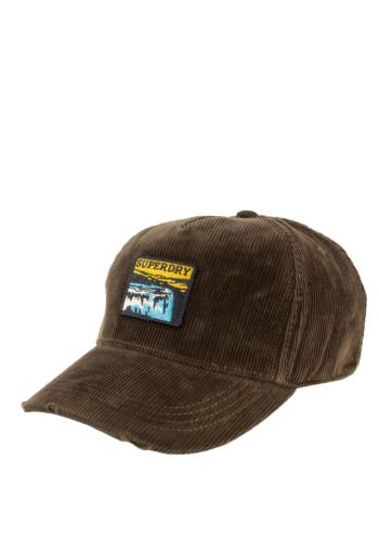 Casquettes superdry graphic cord trucker 1tx dark brown cord