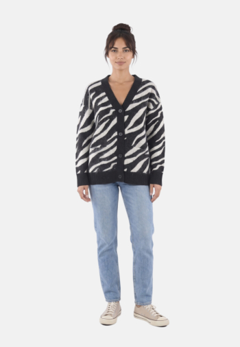Gilets cardigans freeman t. porter geril pes68 10/12 white & black