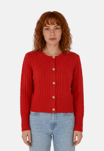 Gilets cardigans morgan 262-mtomas tomato