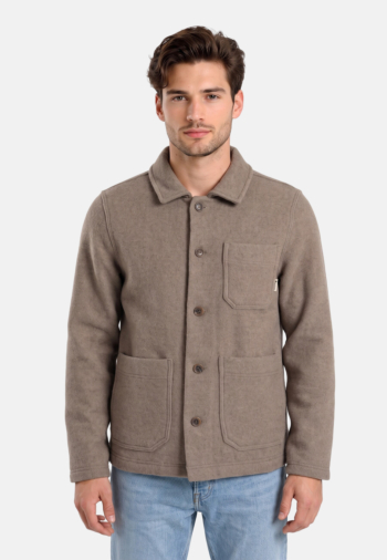 Blousons et vestes faguo lorge bei05 dark beige melange