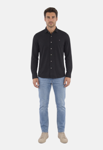 Chemise Benson & Cherry leather noir