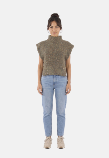Pull hiver emilie karston isaliney vert