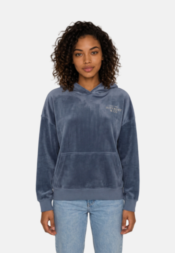 Sweat superdry drop needle velour 11v vintage indigo