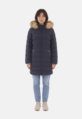 Doudounes superdry hood faux fur fuji 49p darkest navy