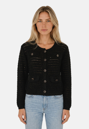 Gilets cardigans musa mia aw316 m0101 222222 black