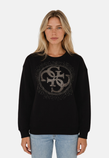 Sweat guess jeans round 4g degrade jblk