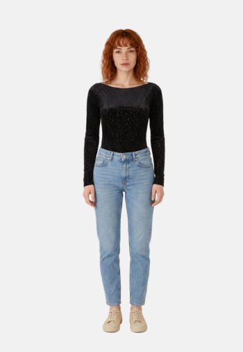 Tee shirt manches longues grace & mila bora noir