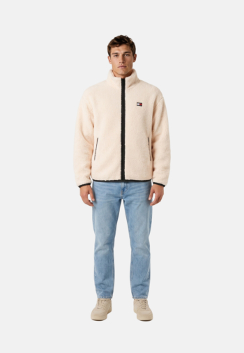 Gilets cardigans tommy jeans rlx badge aef cream