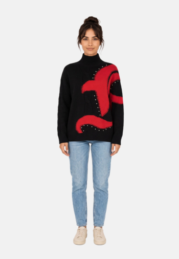 Pull hiver freeman t. porter pears fancy pc55 12/13 black & red