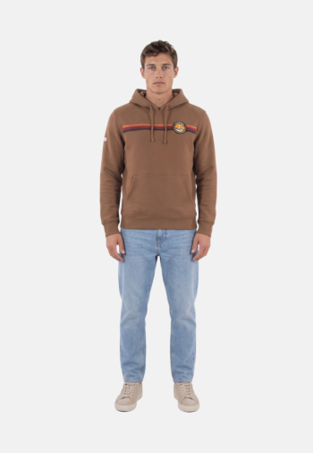Sweat superdry outdoors stripe logo hx5 deep brown