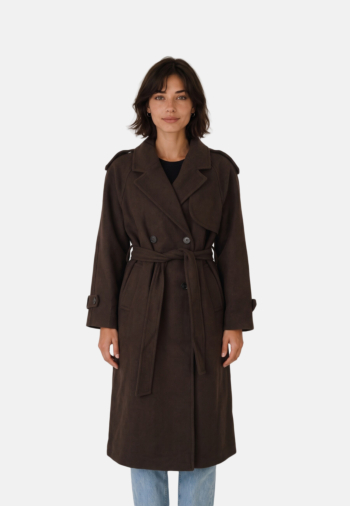 Manteaux only dear-trillion chocolate brown melange