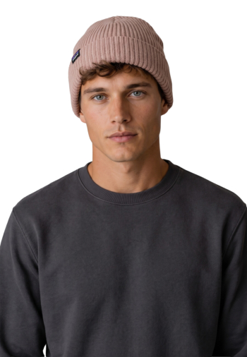 Bonnets patagonia fishermans rolled fuzm fuzzy mauve