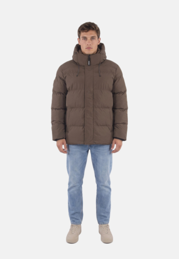 Doudounes superdry hooded 5 baffle sports h1d slate brown