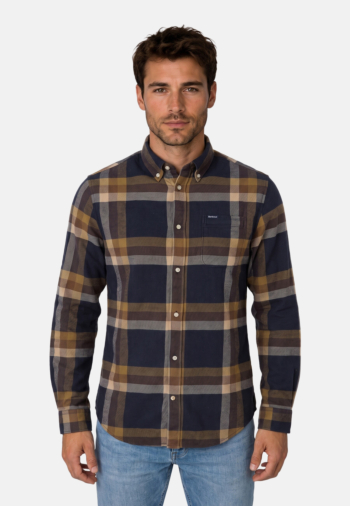 Chemise barbour folley tailored check ny91 navy