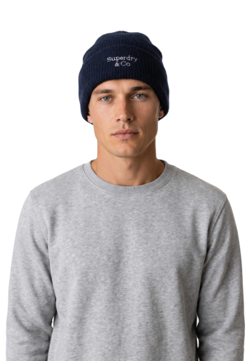 Bonnets superdry heritage rib qng eclipse navy/off white