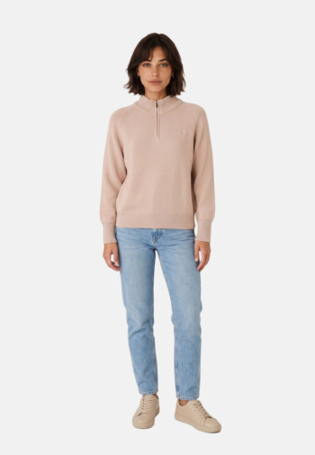 Pull hiver superdry washed classic 7uj rose dust