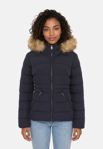 Doudounes superdry hood faux fur fuji 49p darkest navy