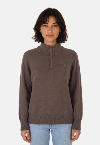 Pull hiver superdry washed classic 04o dark brown