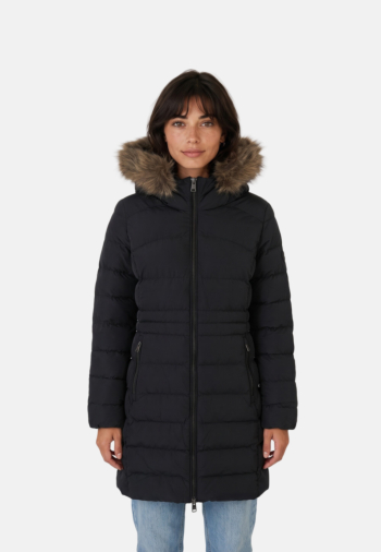 Doudounes superdry hood faux fur fuji 02a black
