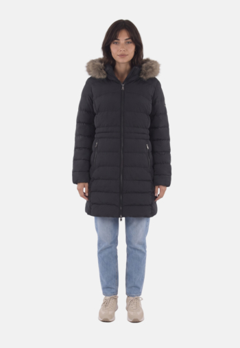 Doudounes superdry hood faux fur fuji 02a black