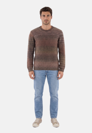 Pull hiver levi's® presidio crew boucle 0014 coffee