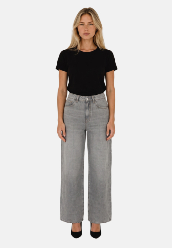 Jeans salsa wside leg wide gray 320