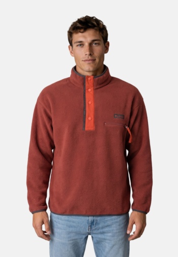 Pull hiver columbia helvetia ii half snap fl 632 red oxide