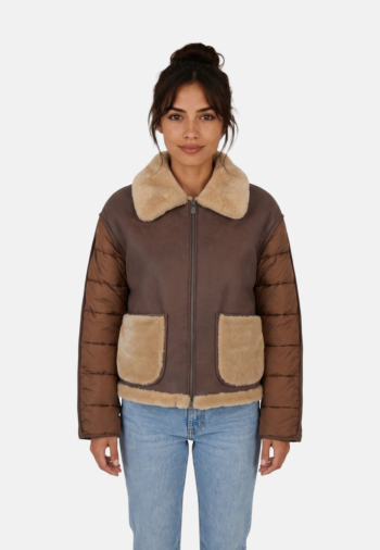 Blousons et vestes save the duck josette 40060-hazelnut brown