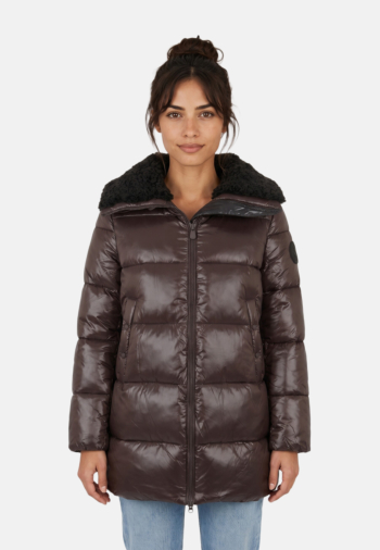 Doudounes save the duck bonita 40009-brown black